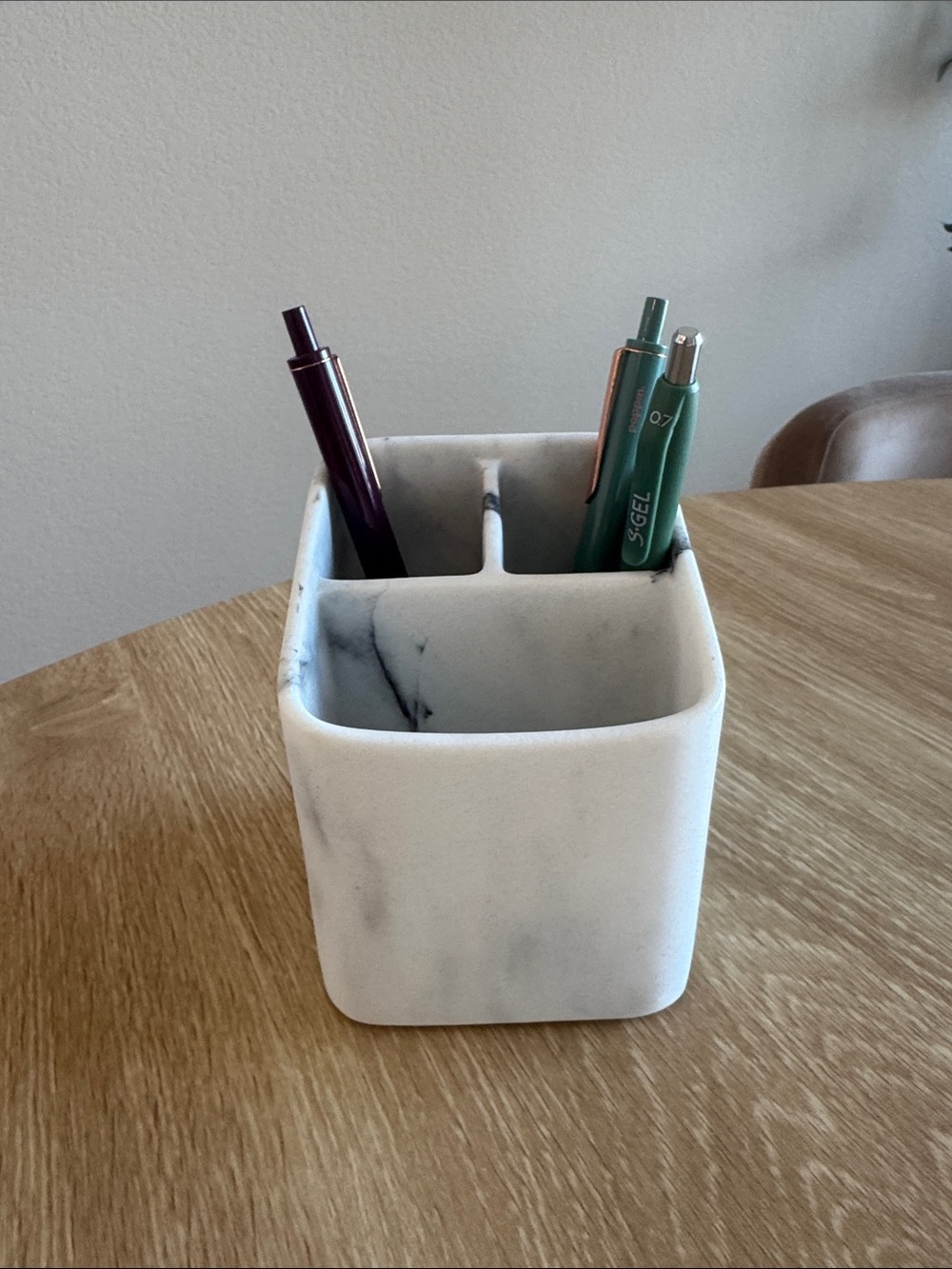 Marble Print Pen Organizer